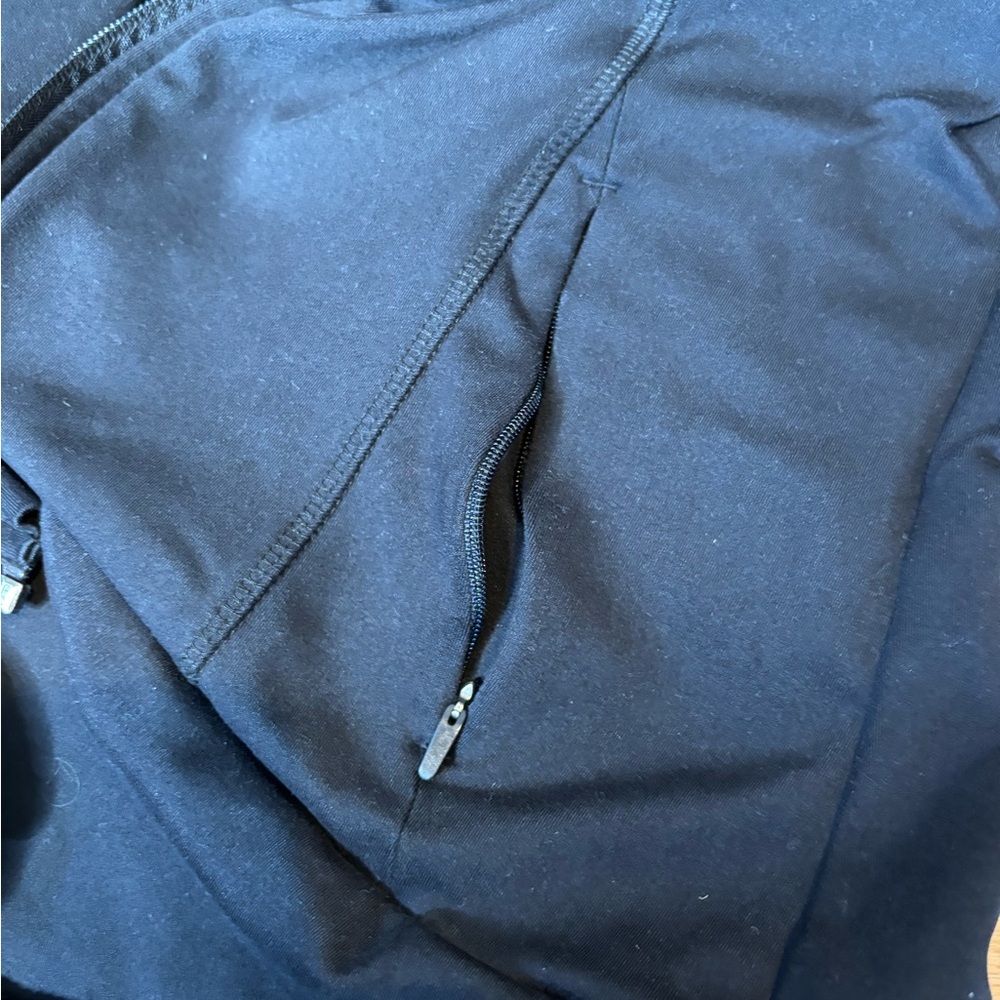 All in Motion Athletic Full Zip Mock Neck Jacket Size Small Thumb Holes - Picture 7 of 8